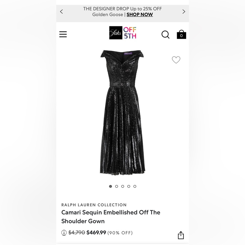 Ralph Lauren the Purple Label Camari Sequin Gown